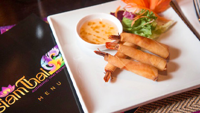 Order from an array of tempting starters by Siam Thai